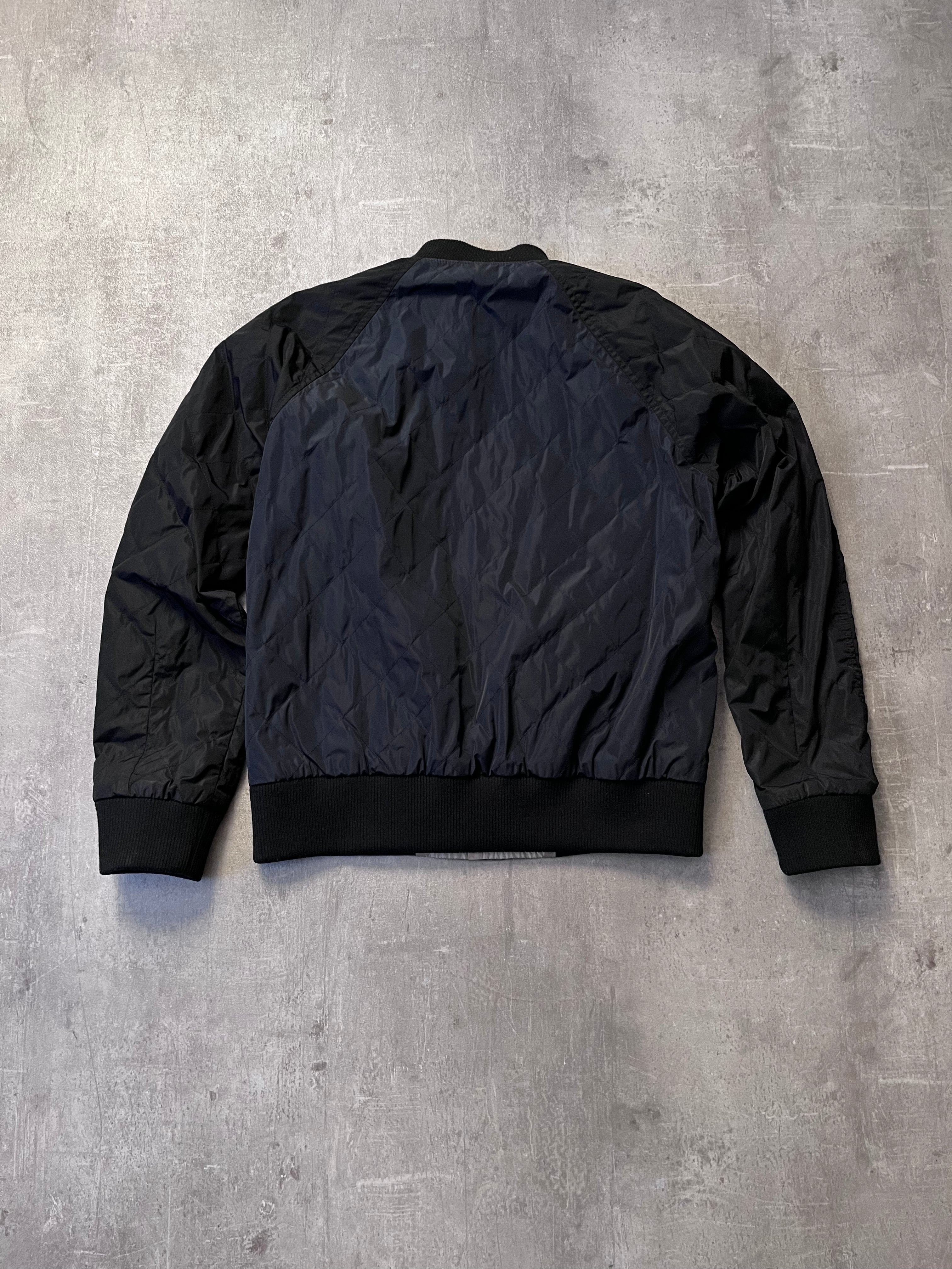 2000s Dries Van Noten Nylon Reversible Jacket Navy Beige Men - M