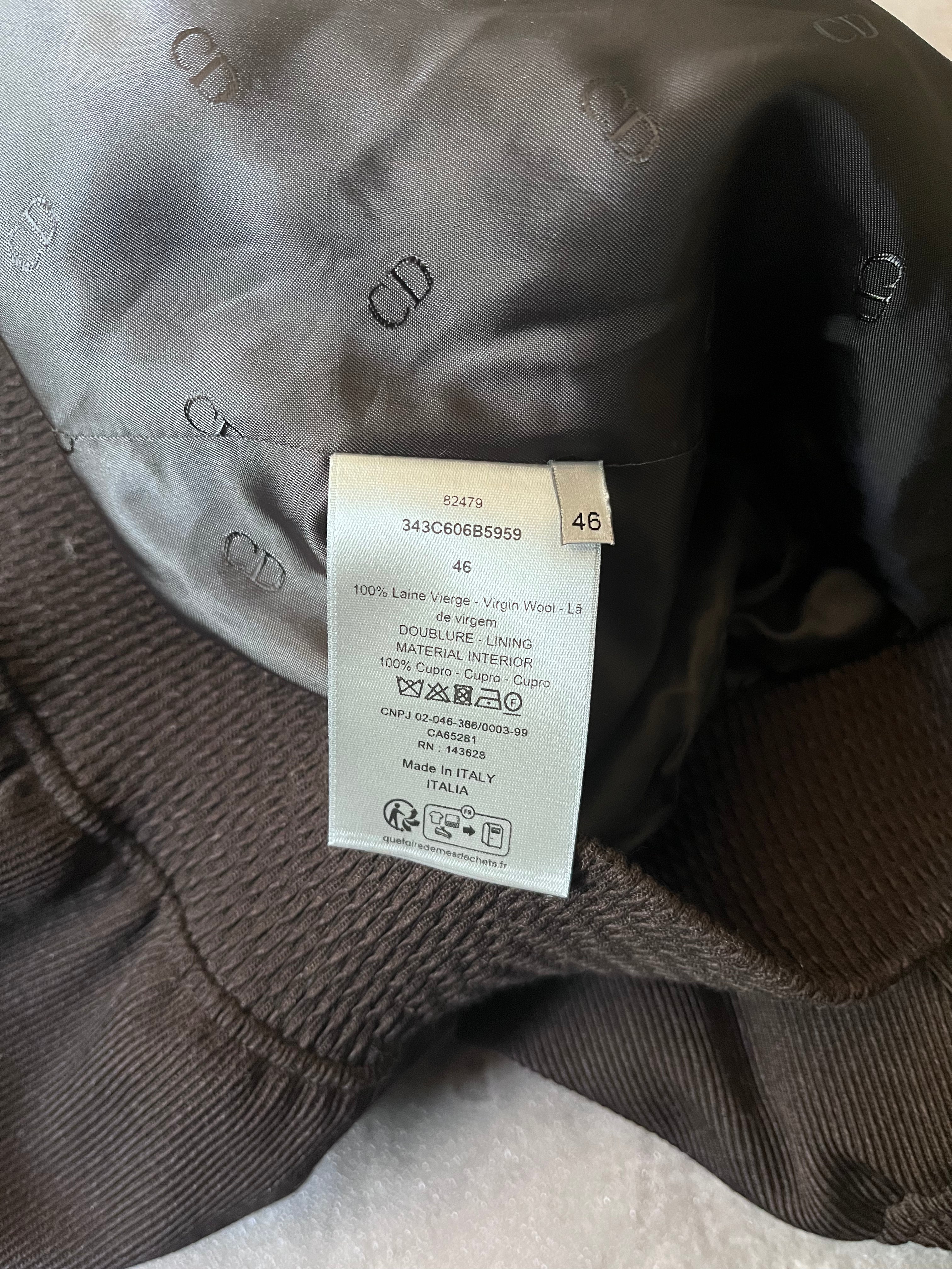 F/W 2023 Dior Streamer Wool Pullover Jacket Brown Men - S