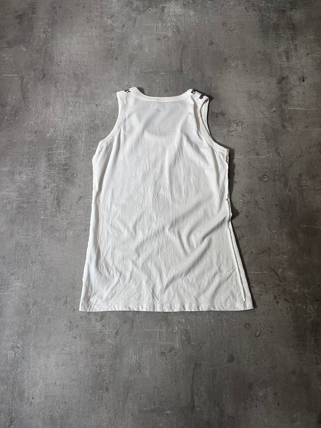 2000s Dolce & Gabbana Trompe L'oeil Necklace Tank Top White Women - M
