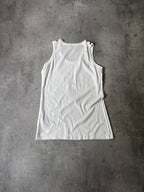 2000s Dolce & Gabbana Trompe L'oeil Necklace Tank Top White Women - M