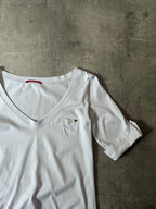 Prada Pocket V-Neck T-shirt Liliac Women - XL