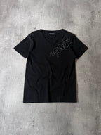 F/W 2009-10 Raf Simons Geometric Pattern T-shirt Black Men - L