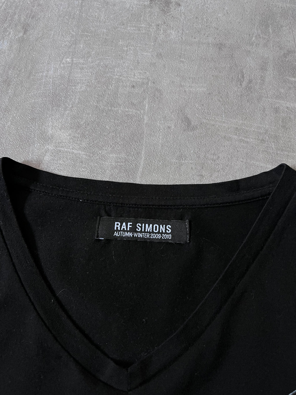 F/W 2009-10 Raf Simons Geometric Pattern T-shirt Black Men - L