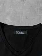 F/W 2009-10 Raf Simons Geometric Pattern T-shirt Black Men - L
