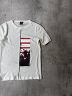 90s Jean Paul Gaultier Mesh Top T-shirt White Unisex - M