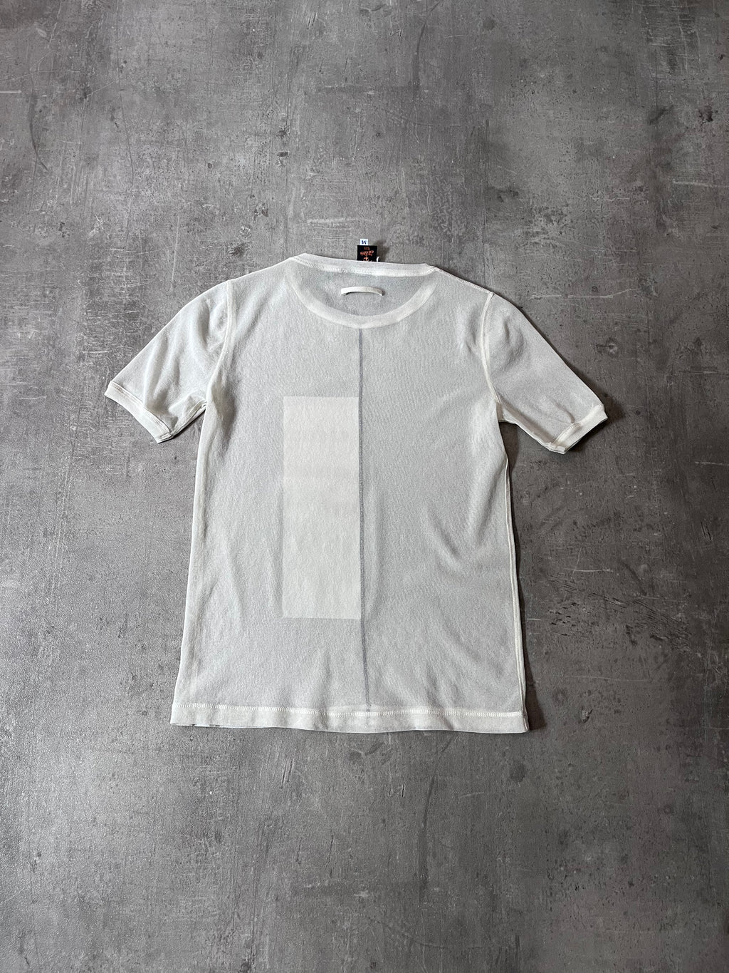 90s Jean Paul Gaultier Mesh Top T-shirt White Unisex - M
