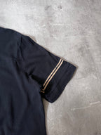 Saint Laurent Paris 50s Signature Destroyed T-shirt Dark Navy Men - XL