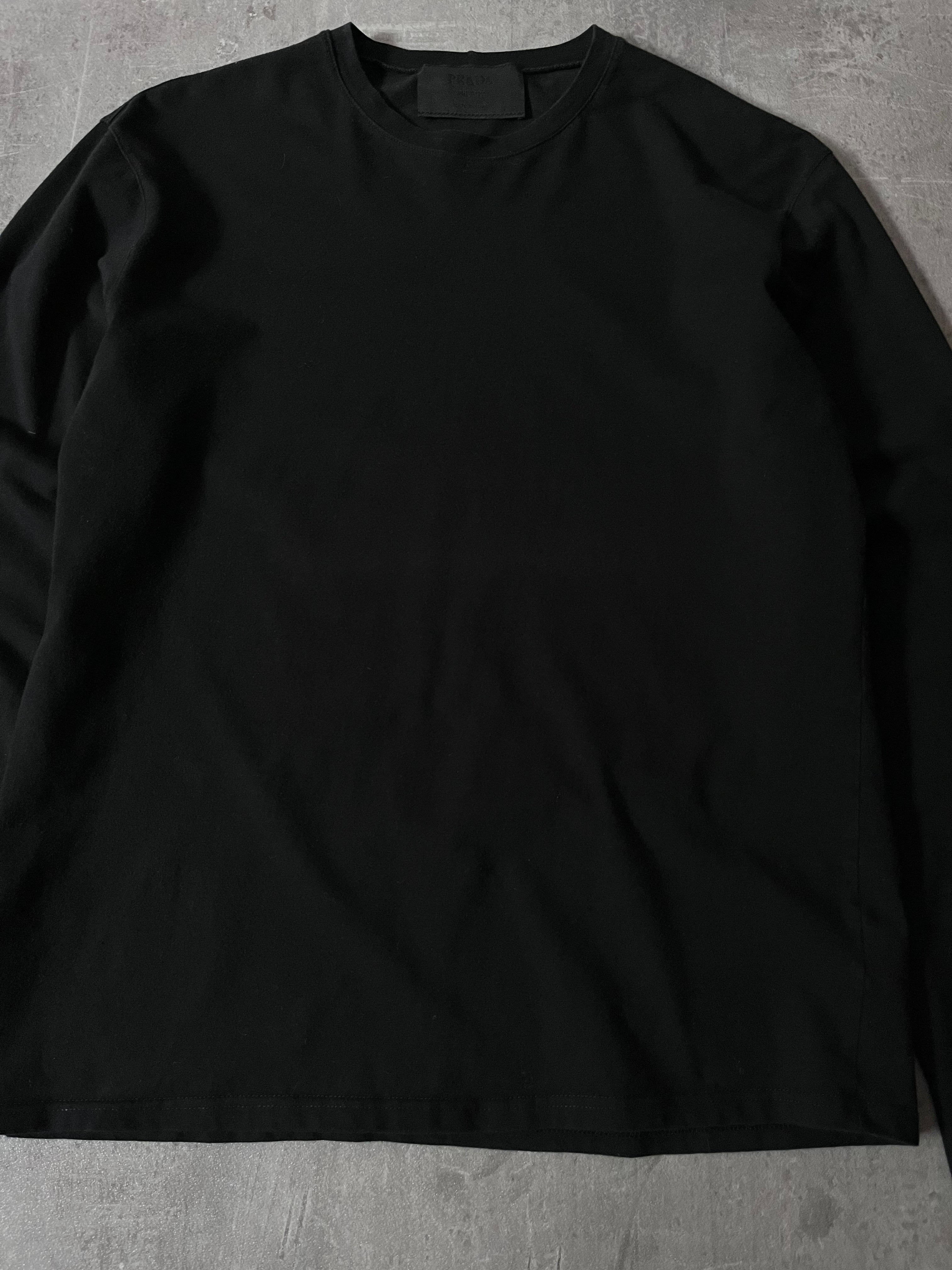 Prada Vintage Basic Longsleeve Black Women - L