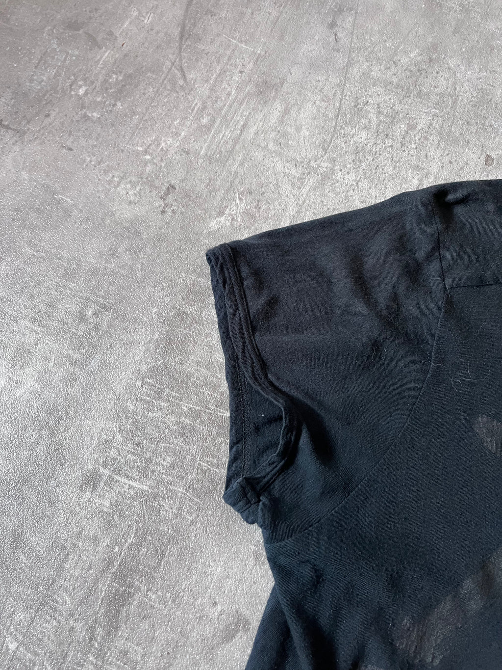 S/S 2004 Ann Demeulemeester "Black Rose" T-Shirt Black Unisex - S