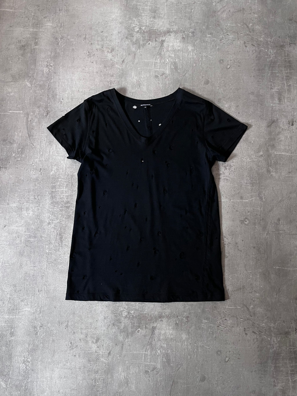 2000s Ann Demeulemeester Distressed T-Shirt Black Men - M
