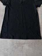 2000s Ann Demeulemeester Distressed T-Shirt Black Men - M