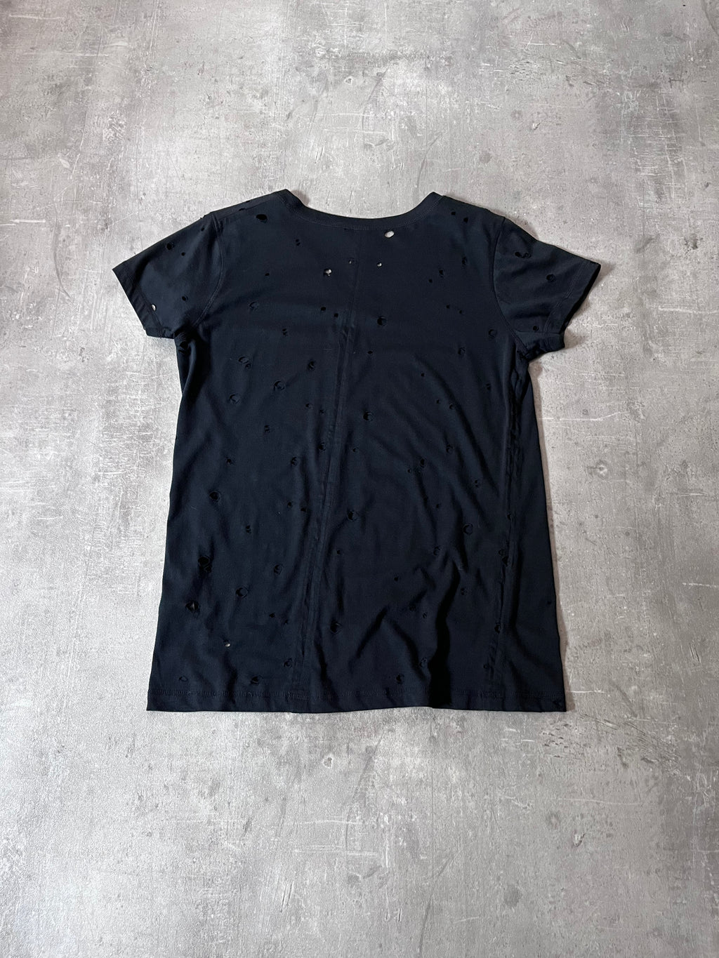 2000s Ann Demeulemeester Distressed T-Shirt Black Men - M