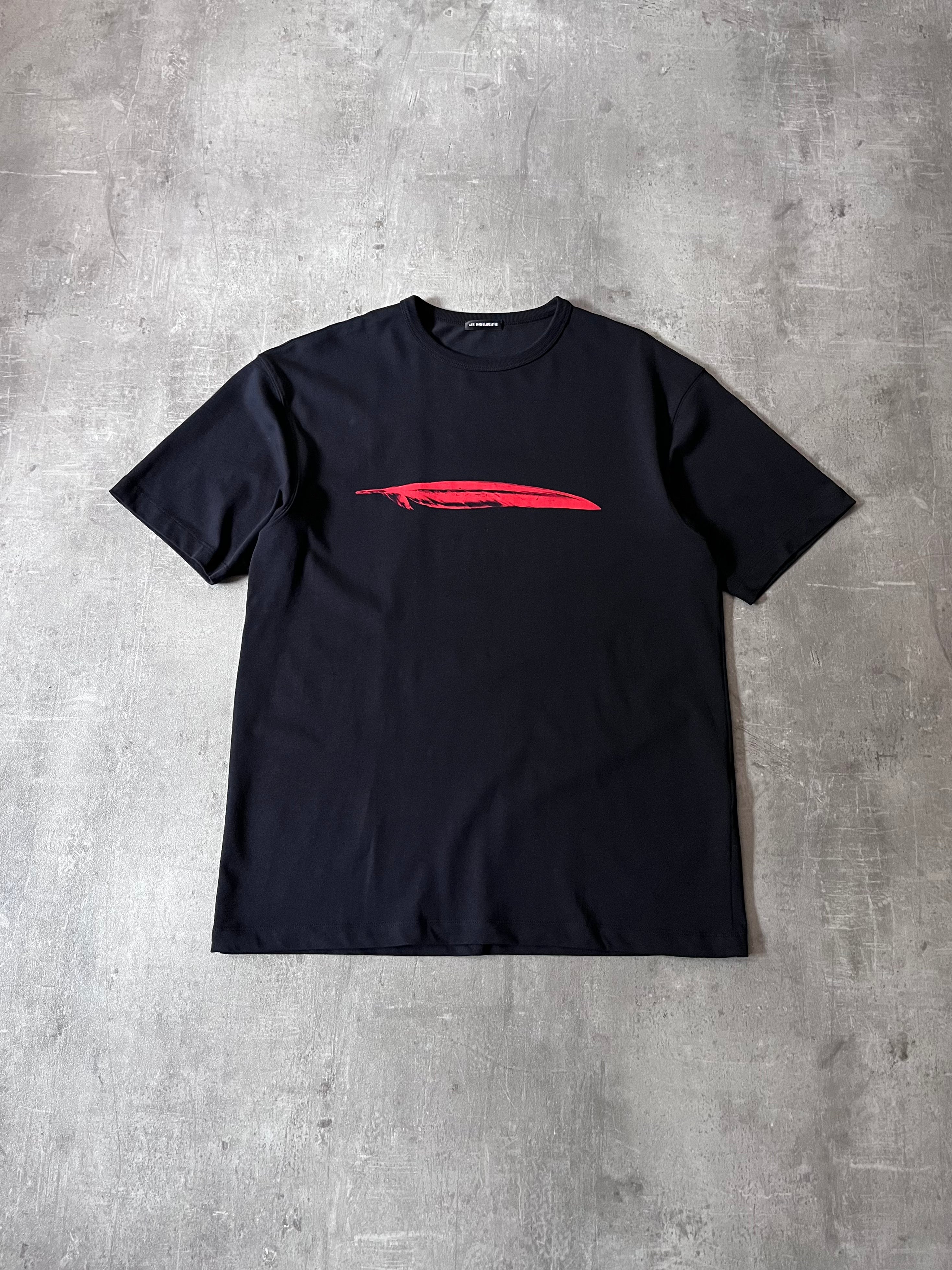 F/W 2023 Ann Demeulemeester Feather Campaign T-shirt Black Men - M