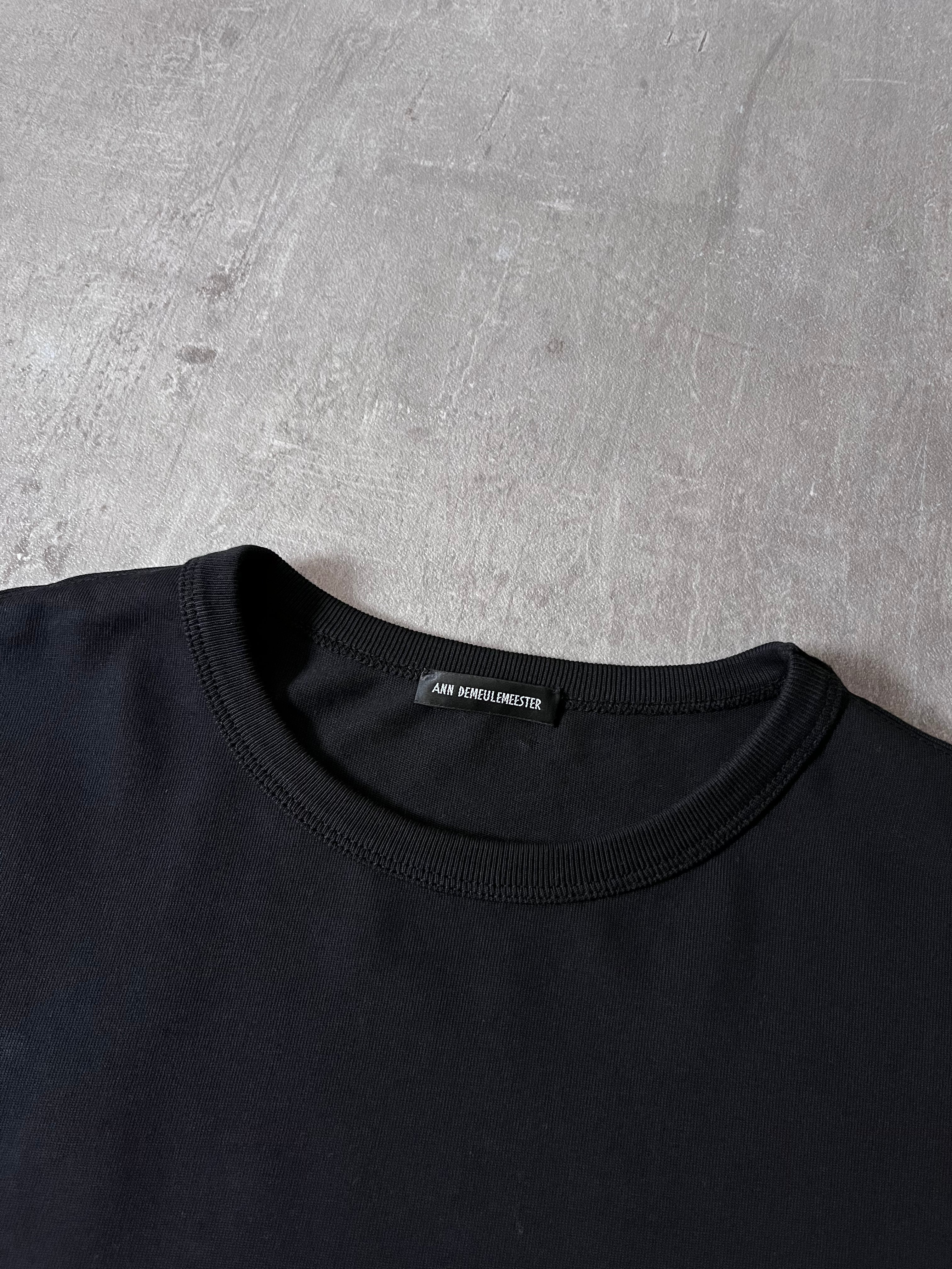 F/W 2023 Ann Demeulemeester Feather Campaign T-shirt Black Men - M