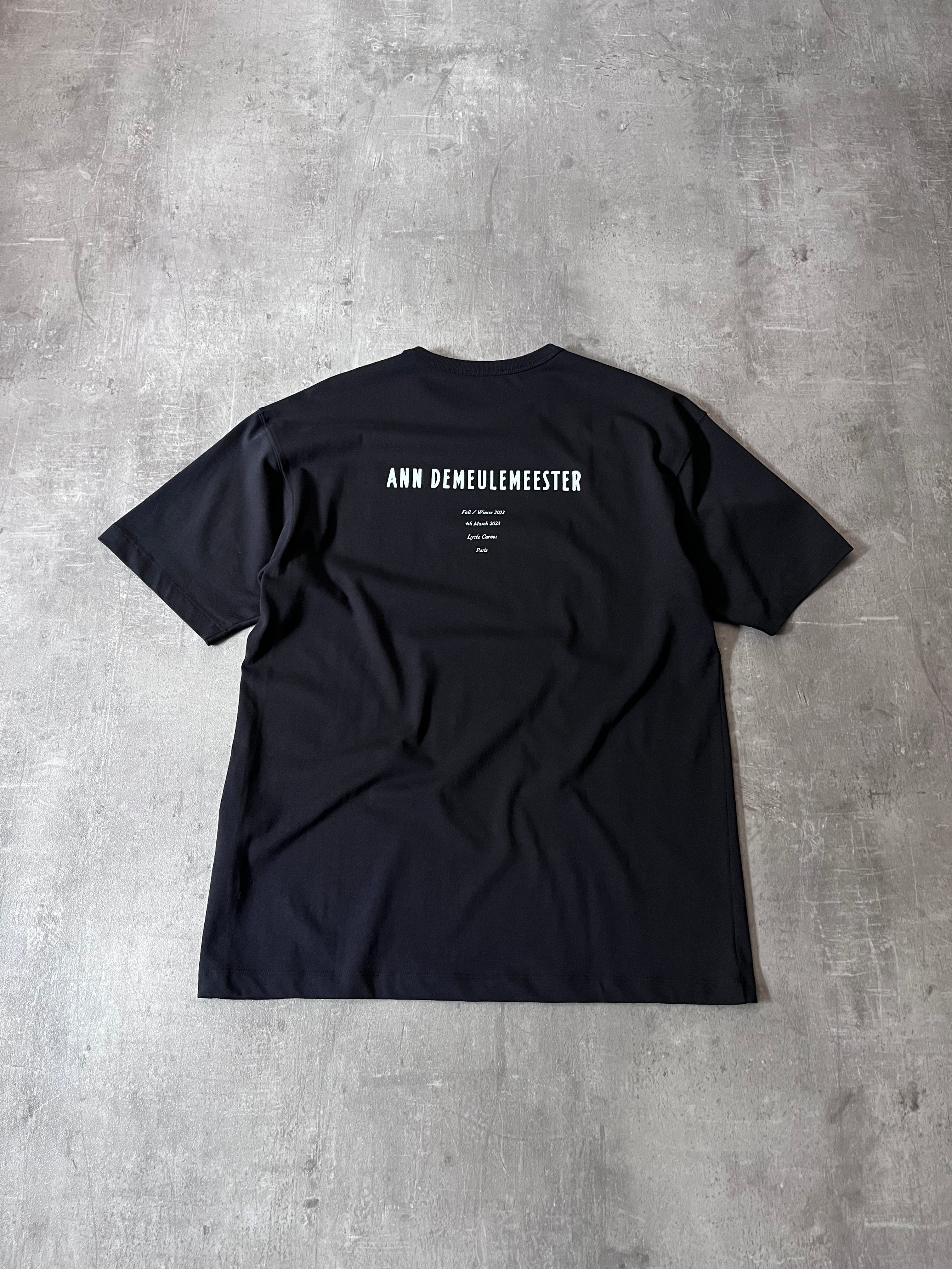 F/W 2023 Ann Demeulemeester Feather Campaign T-shirt Black Men - M