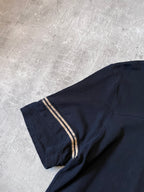 Saint Laurent Paris 50s Signature Destroyed T-shirt Dark Navy Men - XL
