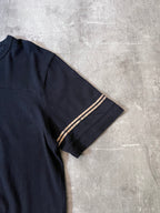 Saint Laurent Paris 50s Signature Destroyed T-shirt Dark Navy Men - XL