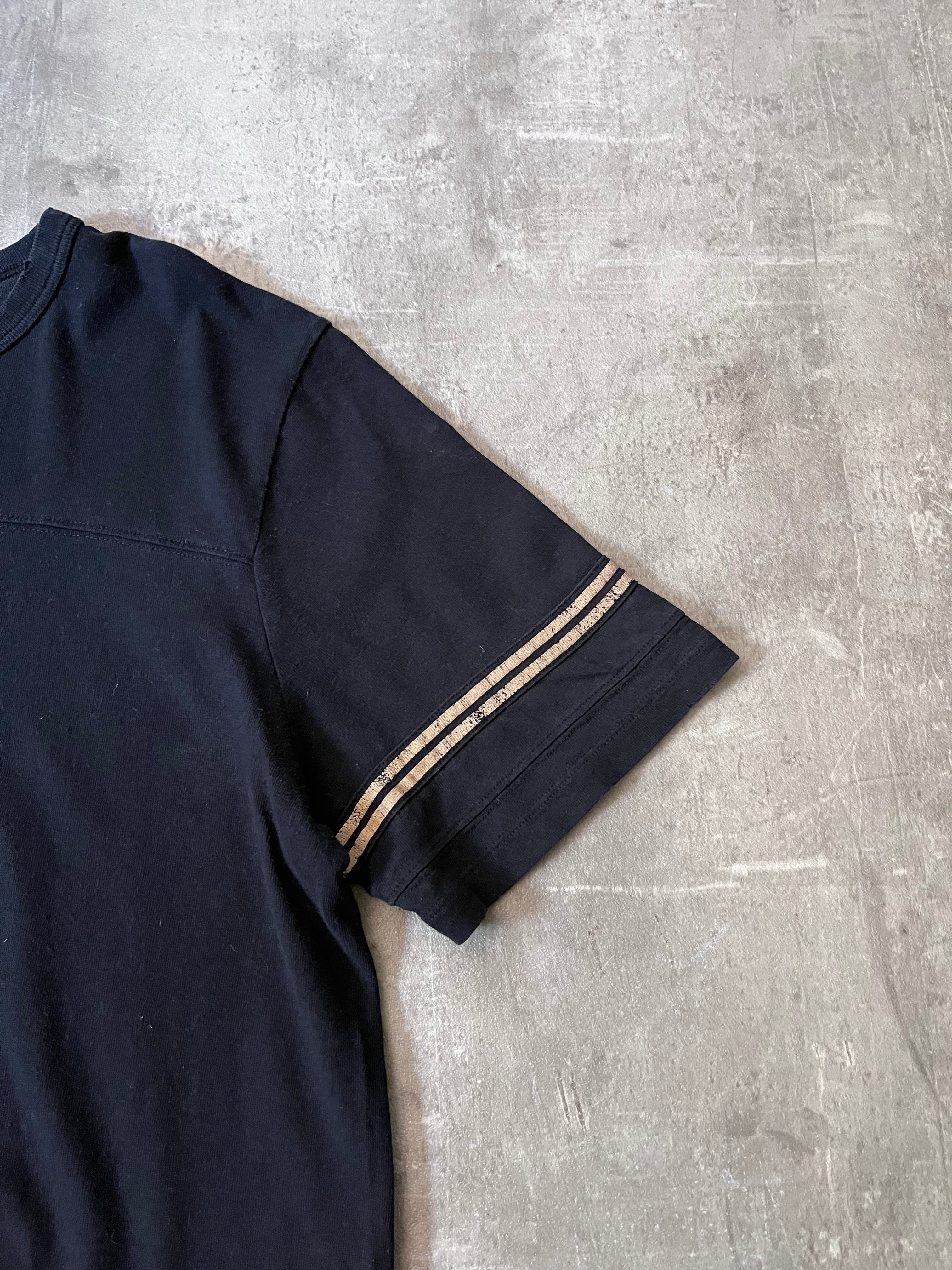 Saint Laurent Paris 50s Signature Destroyed T-shirt Dark Navy Men - XL