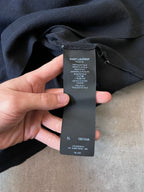 Saint Laurent Paris 50s Signature Destroyed T-shirt Dark Navy Men - XL