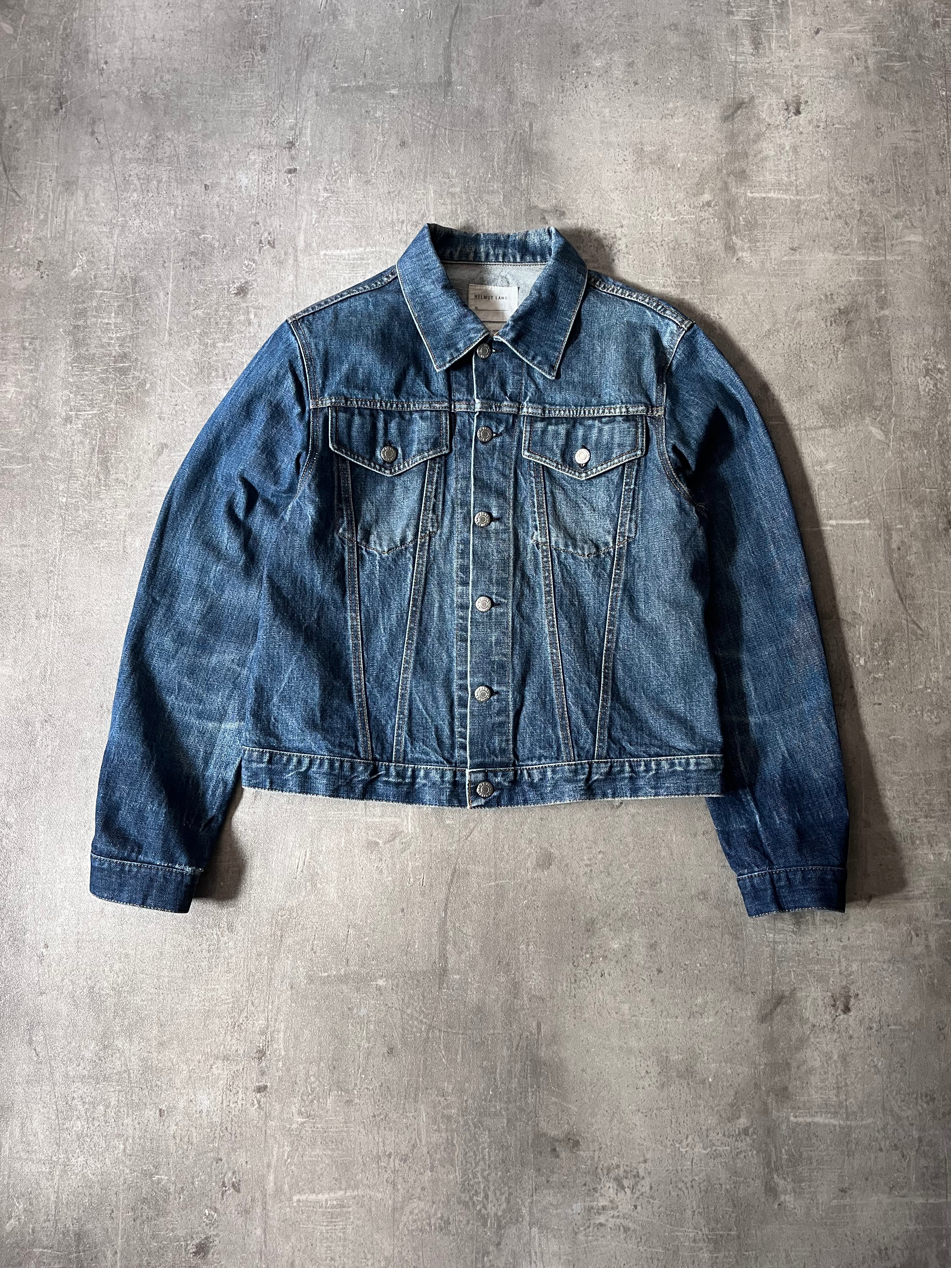 2000s Helmut Lang Classic 2 Pocket Denim Jacket Blue Men - M