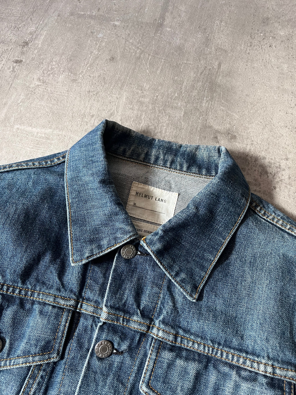 2000s Helmut Lang Classic 2 Pocket Denim Jacket Blue Men - M