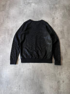 F/W 2015 Saint Laurent Paris by Hedi Slimane Reflective Animal Print Sweatshirt Black Men - L