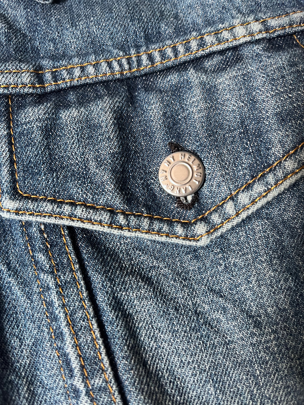 2000s Helmut Lang Classic 2 Pocket Denim Jacket Blue Men - M