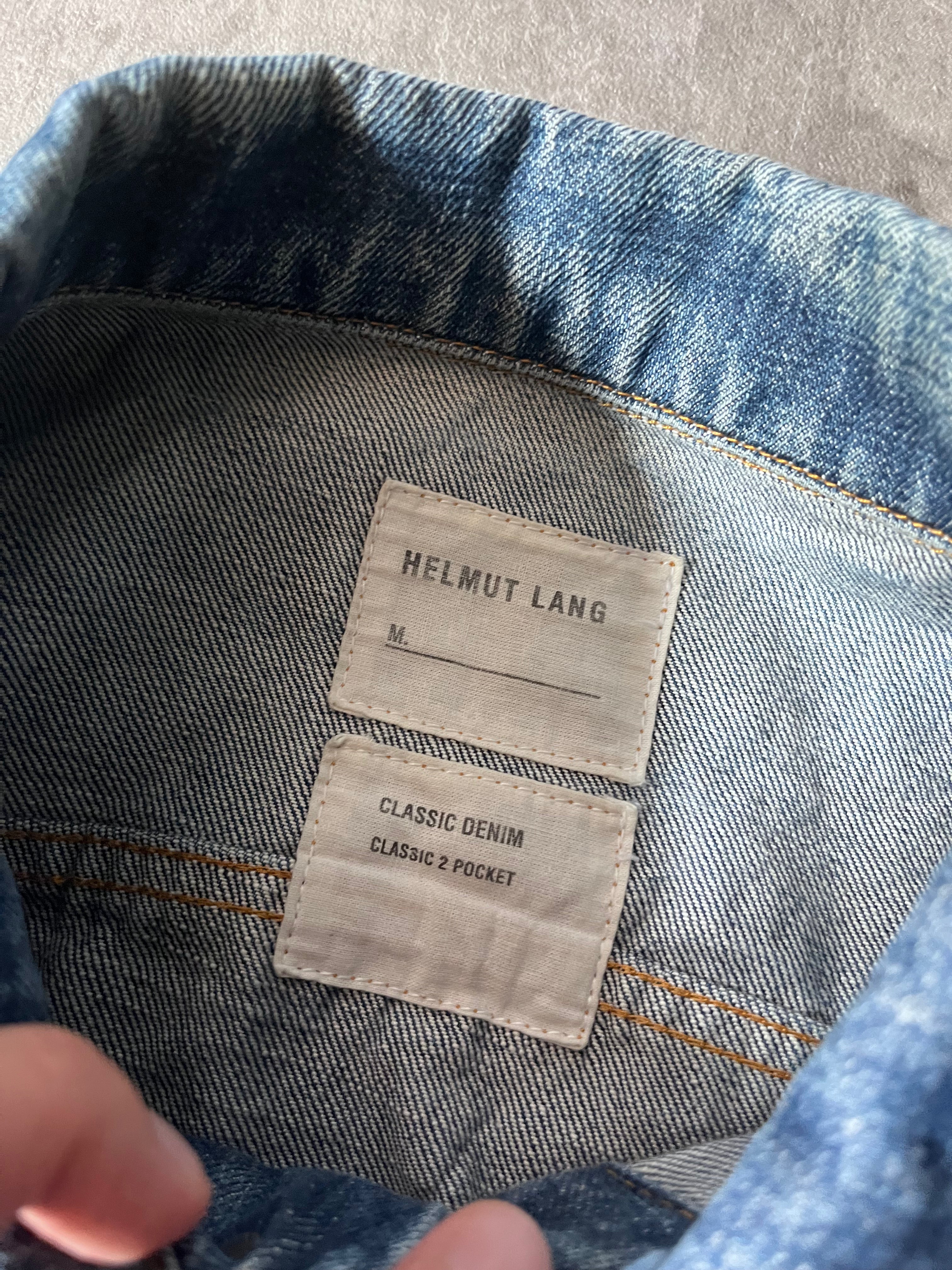 2000s Helmut Lang Classic 2 Pocket Denim Jacket Blue Men - M