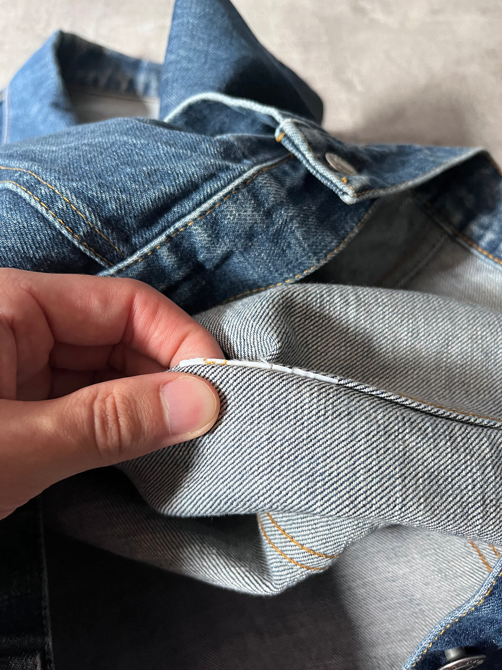 2000s Helmut Lang Classic 2 Pocket Denim Jacket Blue Men - M