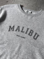 S/S 2019 Saint Laurent Paris Malibu Sweatshirt Grey Men - L