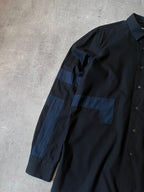 Raf Simons Geometric Patch Shirt Black Navy Men - M