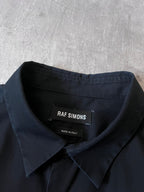 Raf Simons Geometric Patch Shirt Black Navy Men - M