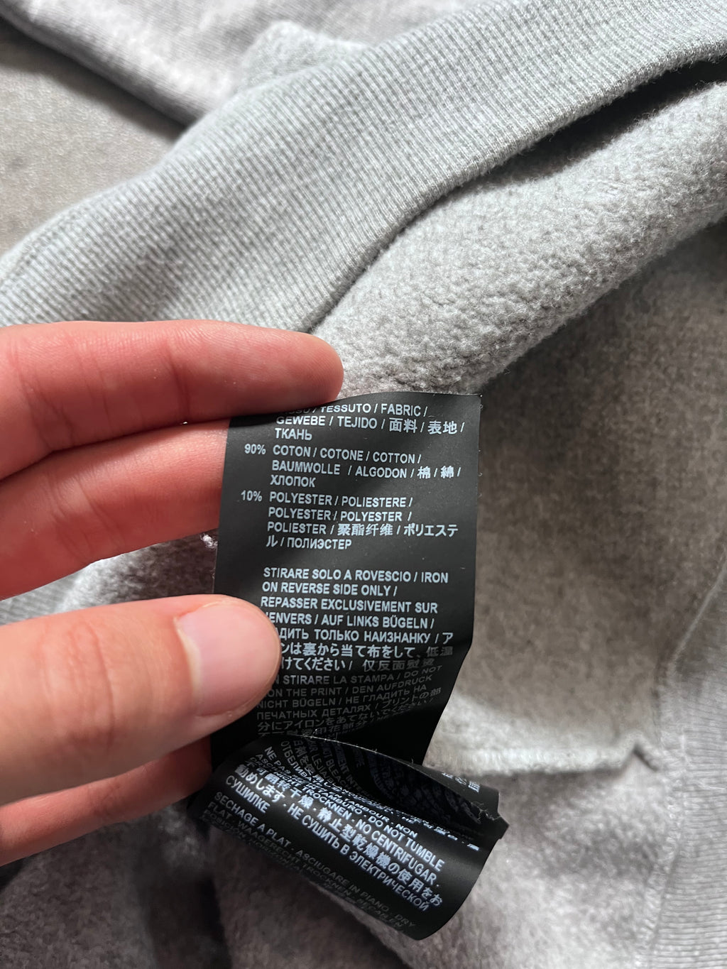 S/S 2019 Saint Laurent Paris Malibu Sweatshirt Grey Men - L