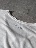 Gucci Vintage Blue Ship Painting T-shirt White Men - L