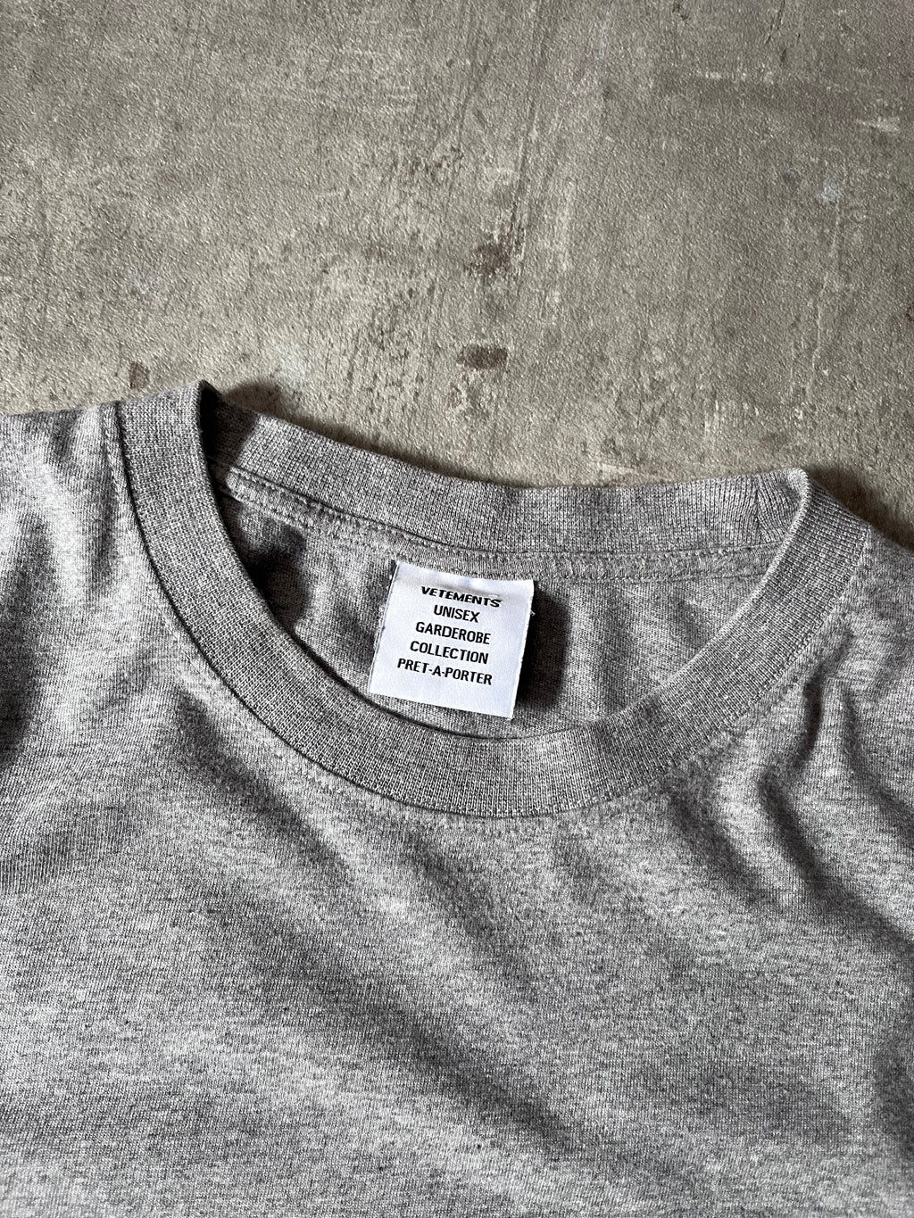 Vetements Limited Edition T-shirt Grey Men - XL