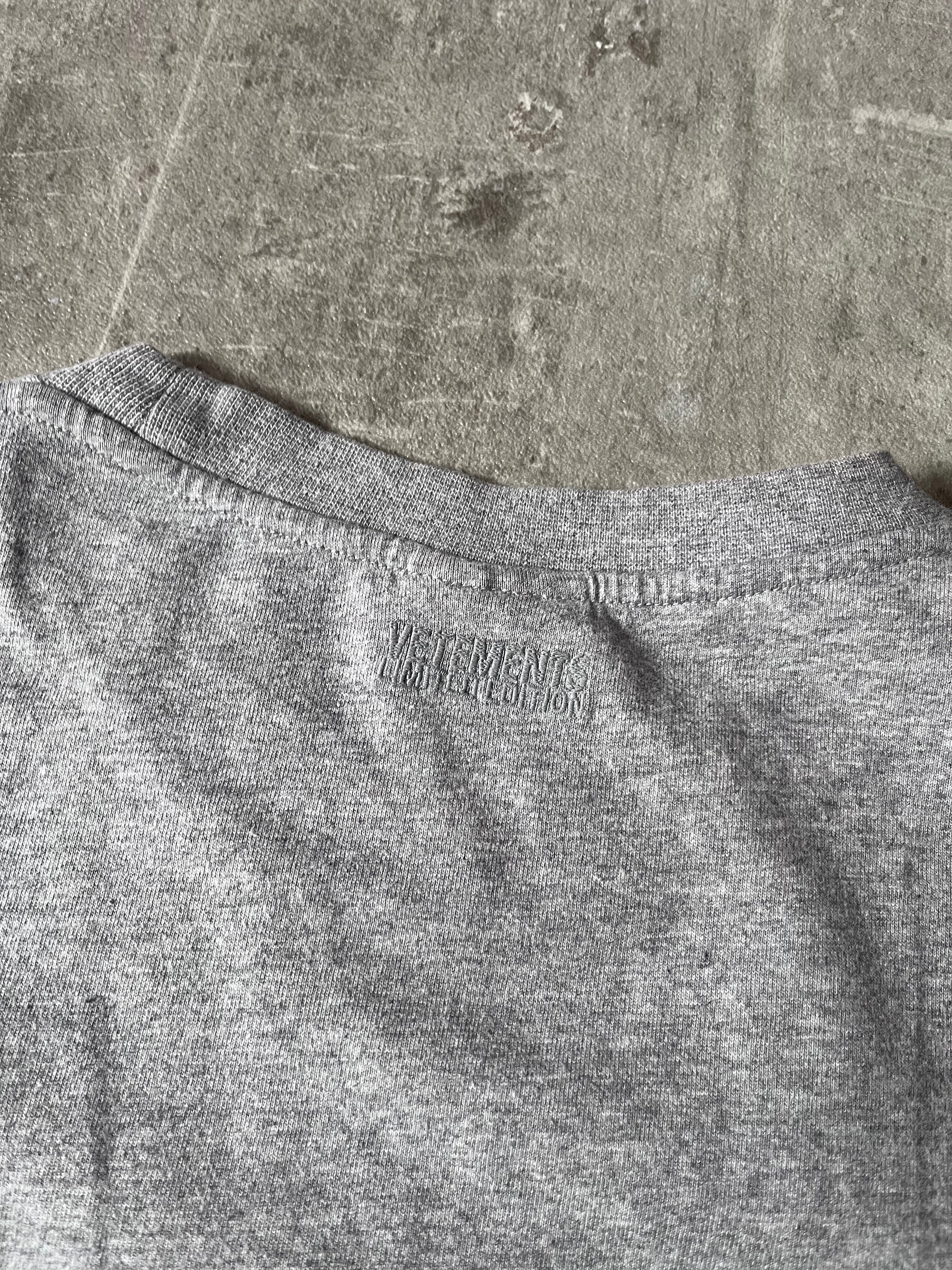 Vetements Limited Edition T-shirt Grey Men - XL