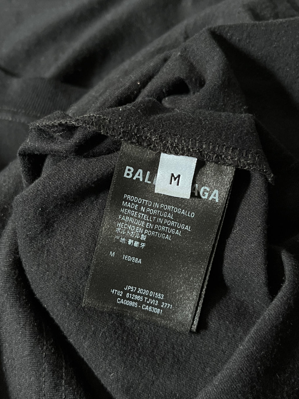 Balenciaga 7 Language T-shirt Black Men - M