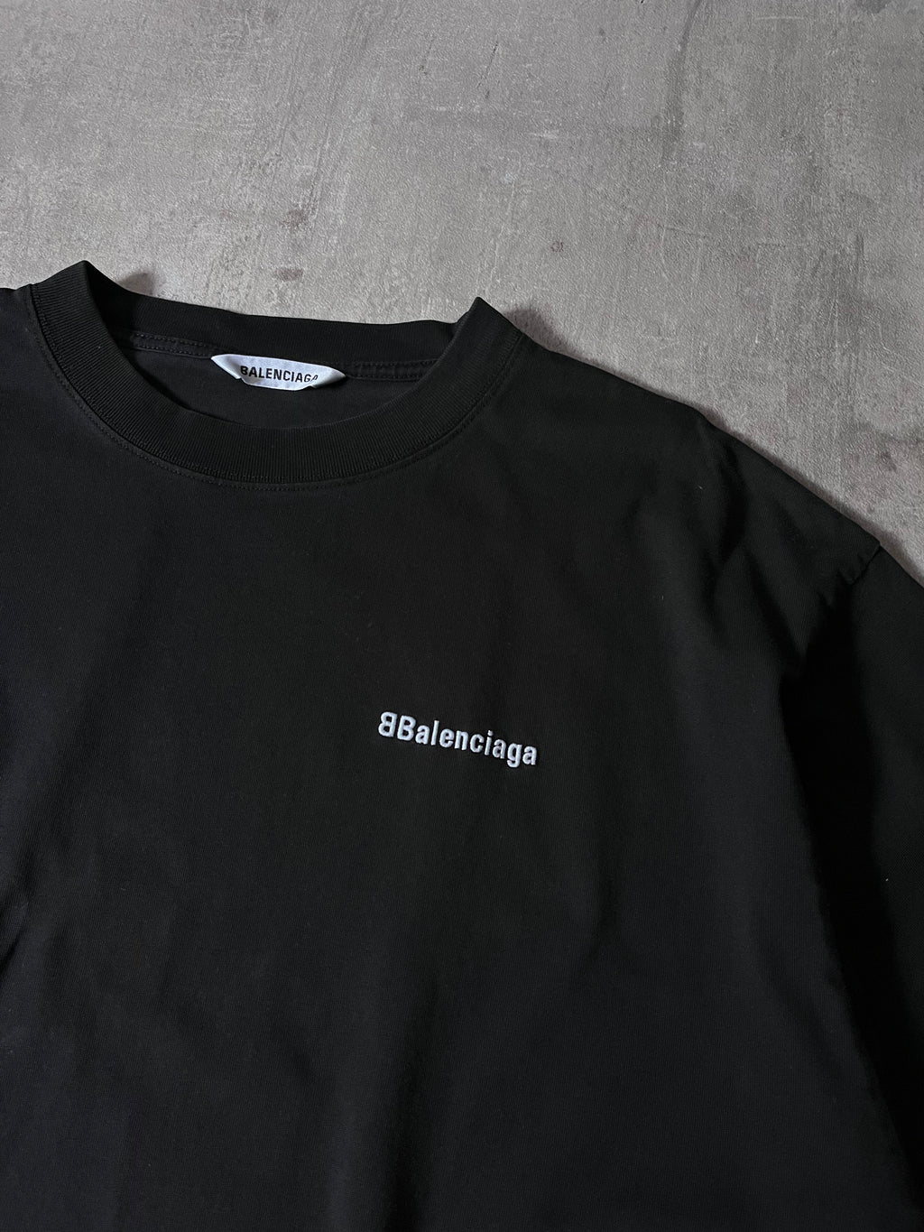 Balenciaga BB Basic Embroidered Logo T-shirt Black Men - S