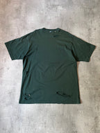 Balenciaga Caps Destroyed T-shirt Dark Green Men- XS
