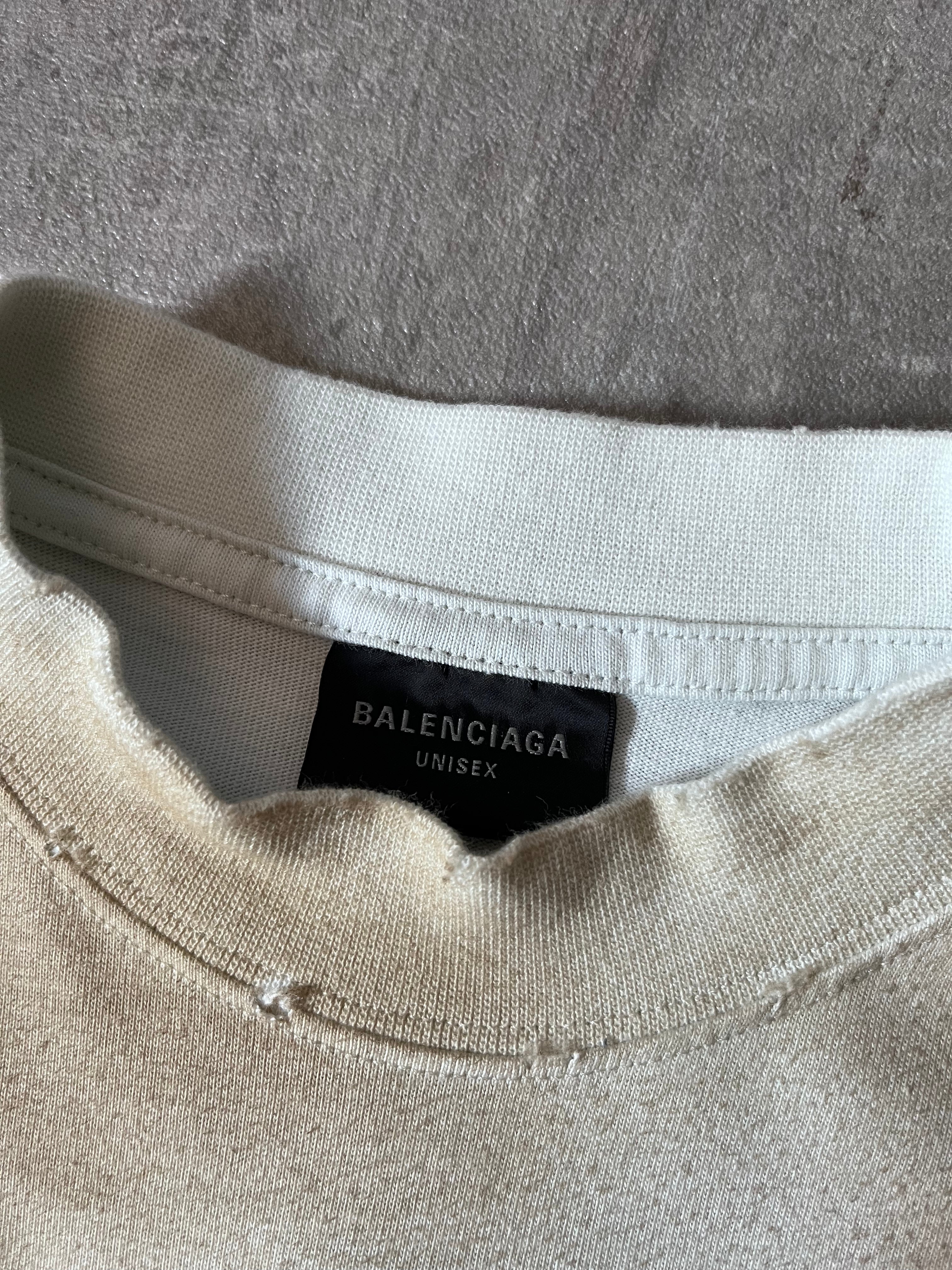 S/S 2023 Balenciaga Skater Mud Show T-shirt White Men - S
