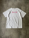 Balenciaga Lipstick Logo Print T-shirt White Men - M