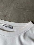 Balenciaga Lipstick Logo Print T-shirt White Men - M
