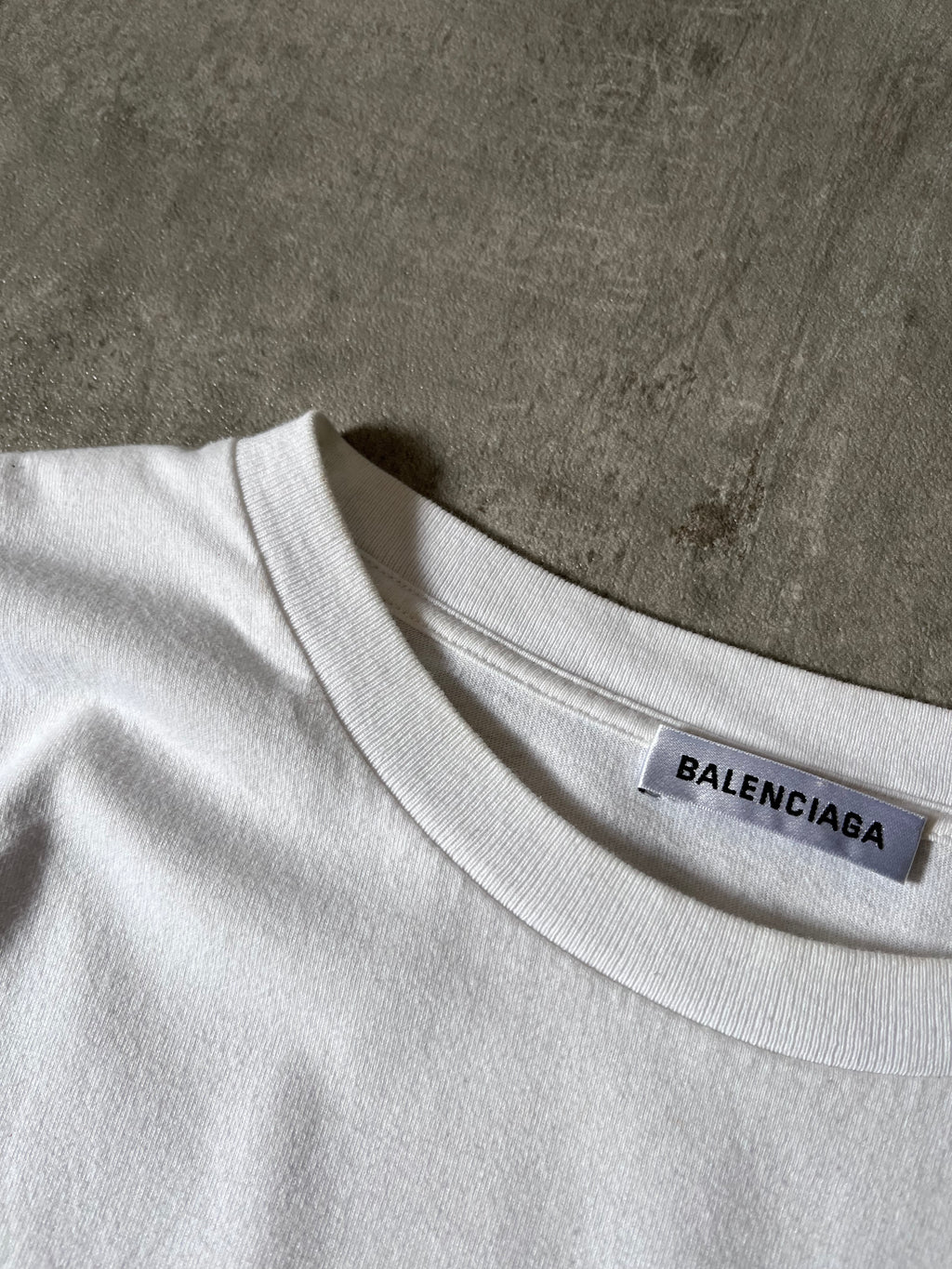 Balenciaga Lipstick Logo Print T-shirt White Men - M
