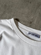 Balenciaga Lipstick Logo Print T-shirt White Men - M