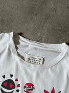 S/S 2018 Maison Margiela Emoji Suns T-shirt White Men - L