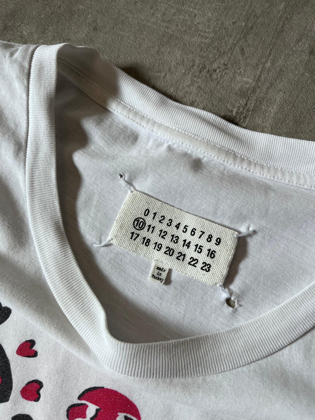 S/S 2018 Maison Margiela Emoji Suns T-shirt White Men - L