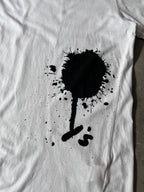 Yohji Yamamoto Line Y's Paint Stain With Logo T-shirt White Men - M