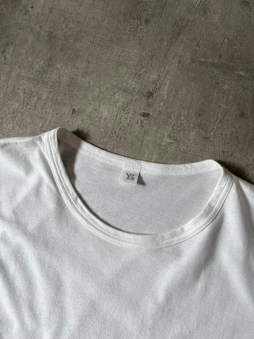 Yohji Yamamoto Line Y's Paint Stain With Logo T-shirt White Men - M