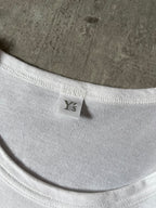 Yohji Yamamoto Line Y's Paint Stain With Logo T-shirt White Men - M