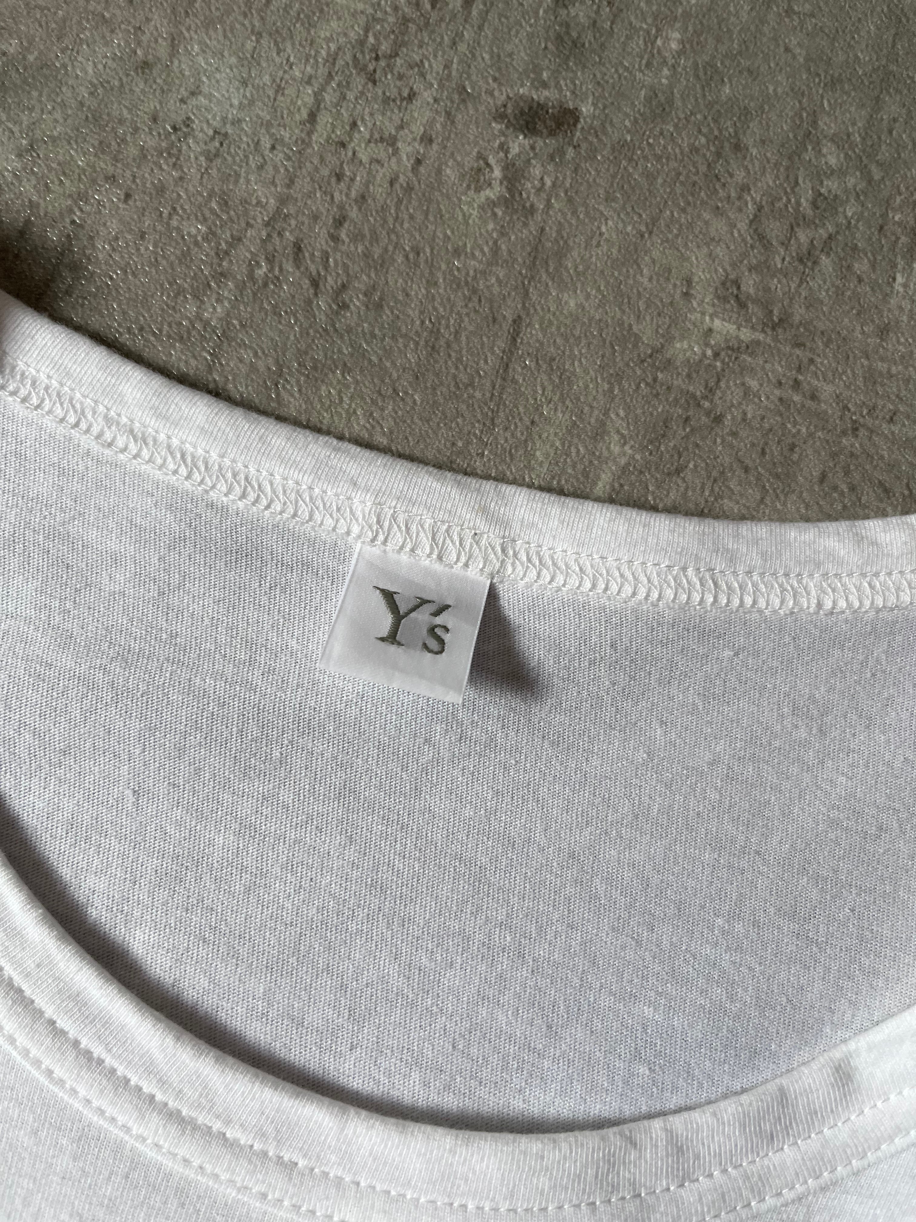 Yohji Yamamoto Line Y's Paint Stain With Logo T-shirt White Men - M